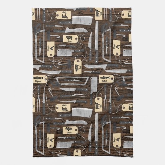 Butchers Knives Geschirrtuch (Vertikal)