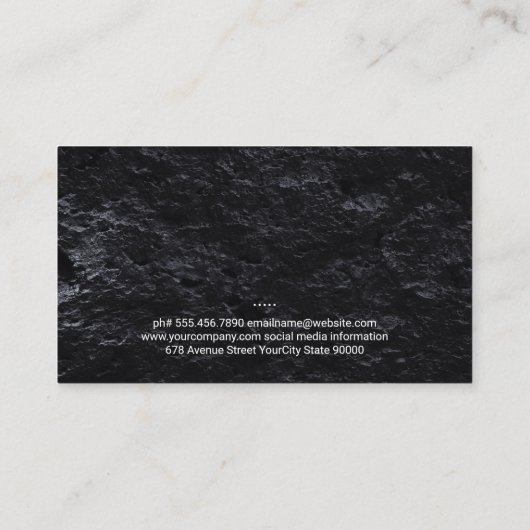 Butchers Knives | Logo für Tiere | Rohfleisch Visitenkarte (Rückseite)