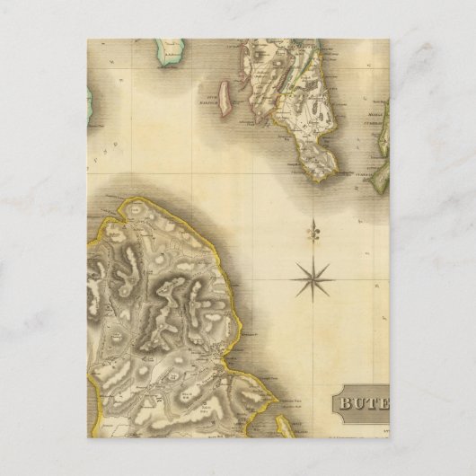 Buteshire Postkarte (Vorderseite)