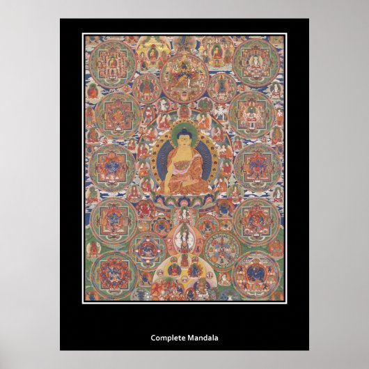 Buthanese Complete Mandala XIX Century Poster (Vorne)