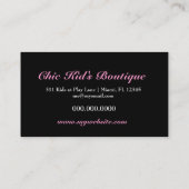 Butike 311-Kid's Visitenkarte (Rückseite)