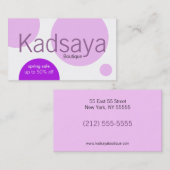 Butike Kadsaya 8 Visitenkarte (Vorne/Hinten)