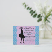 Butike-Mode-Stylist-Geschäfts-Karten Visitenkarte (Stehend Vorderseite)