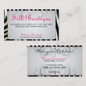 Butike-Nobler Zebra blühen Geschäfts-Karten Visitenkarte (Vorne/Hinten)