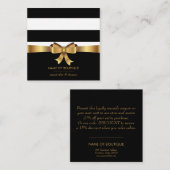 Butike-Rabatt-Kupon des Goldbogen-Quadrat-| Quadratische Visitenkarte (Vorne/Hinten)