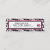 Butikechic-Geschäfts-Karte Mini Visitenkarte (Rückseite)