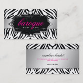 ButikeZebra des Barock-311 Visitenkarte (Vorne/Hinten)