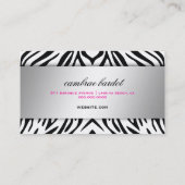 ButikeZebra des Barock-311 Visitenkarte (Rückseite)