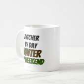 Butler by Day Hunter by Weekend Kaffeetasse (Vorderseite Links)
