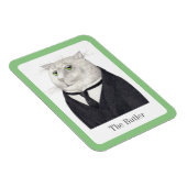 BUTLER CAT 3x4 Flexibles Magnet + Text (Rechte Seite)