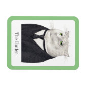 BUTLER CAT 3x4 Flexibles Magnet + Text (Horizontal)