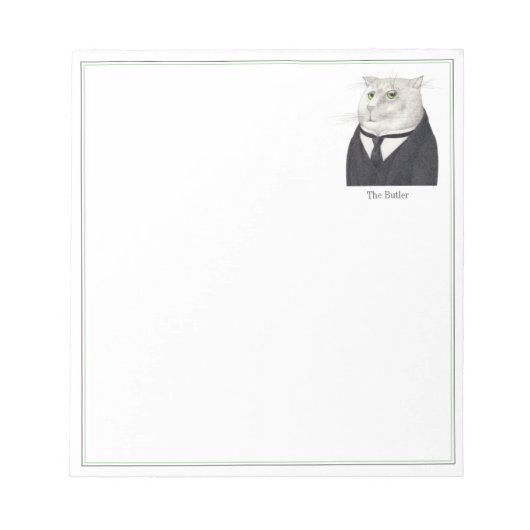 BUTLER CAT 5.5x6 Notepad Notizblock (Vorderseite)