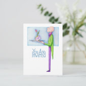 Butler Einladung Postkarte (Stehend Vorderseite)