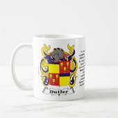 Butler-Familien-Wappen Tasse (Links)
