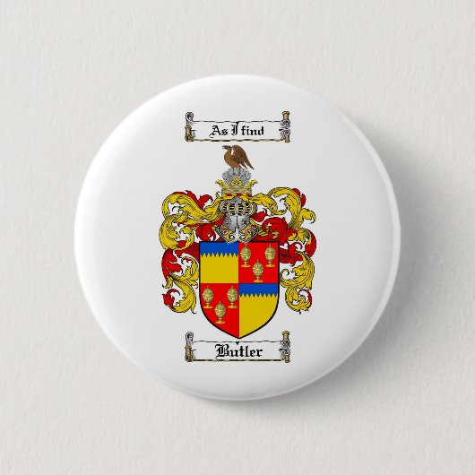 BUTLER-FAMILIENWAPPEN - BUTLER-WAPPEN BUTTON (Vorderseite)