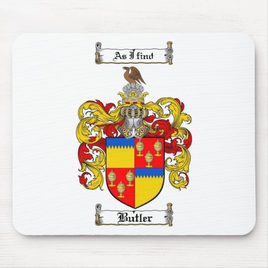 BUTLER-FAMILIENWAPPEN - BUTLER-WAPPEN MOUSEPAD (Vorne)