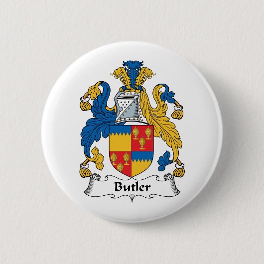 Butler-Familienwappen Button (Vorderseite)