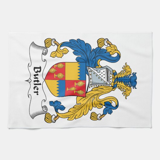 Butler-Familienwappen Küchentuch (Horizontal)