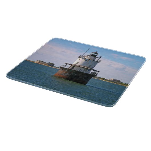 Butler Flats Lighthouse, MA Cutting Board Schneidebrett (Ecke)