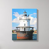 Butler Flats Lighthouse, MA Wrapped Canvas Leinwanddruck (Vorderseite)