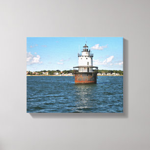 Butler Flats Lighthouse, MA Wrapped Canvas Leinwanddruck
