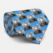 Butler Flats Lighthouse, Massachusetts Mens Krawat Krawatte (Gerollt)