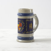Butler Irish Shield Griffin Stein Bierglas (VorderseiteRechts)