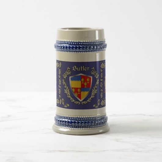 Butler Irish Shield Griffin Stein Bierglas (Mittel)