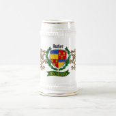 Butler Irish Shield Personalisiert Bierglas (Mittel)