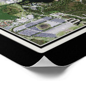 Butler Kette Seen Florida Satellite Poster Karte (Ecke)