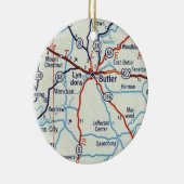 Butler PA Keramik Ornament (Rechts)