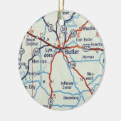 Butler PA Keramik Ornament (Links)