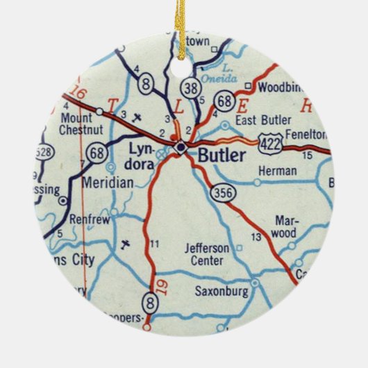 Butler PA Keramik Ornament (Hinten)