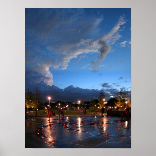 Butler Park bei Sunset in Austin Texa Poster (Vorne)