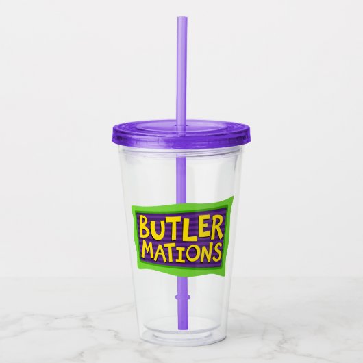 Butlermationen Tumbler Acryltrinkbecher (Vorderseite)