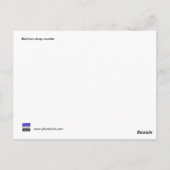 Butlerschalter Postkarte (Rückseite)