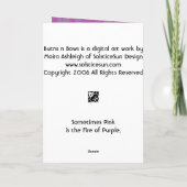 Butns n Bögen Karte (Rückseite)