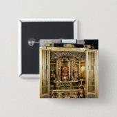 Butsudan Schrein von eines Damios Palast in Kyoto Button (Vorne & Hinten)