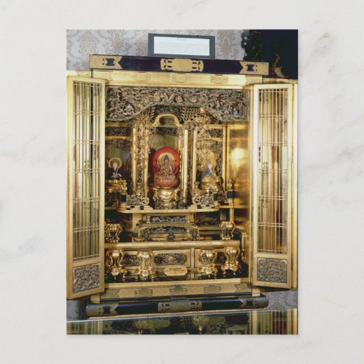 Butsudan Schrein von eines Damios Palast in Kyoto Postkarte (Vorderseite)