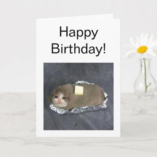 Butta Cat Meme Karte (Kleine Pflanze)