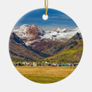 Butte-Colorado-Herbst-Ansicht mit Haube Keramik Ornament