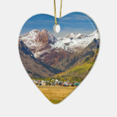 Butte-Colorado-Herbst-Ansicht mit Haube Keramik Ornament (Links)