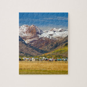 Butte-Colorado-Herbst-Ansicht mit Haube Puzzle
