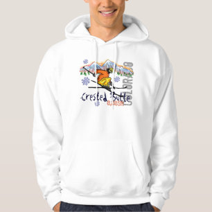 Butte-Colorado-Skiaufzug Hoodie mit Haube
