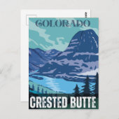 Butte-Felsengebirge Postkarte (Vorne/Hinten)