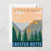 Butte-Felsengebirge Postkarte (Vorne/Hinten)