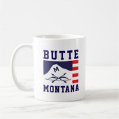 Butte-Flagge, Montana Kaffeetasse (Links)