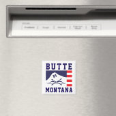 Butte-Flagge, Montana Magnet (In Situ (Geschirrspüler))
