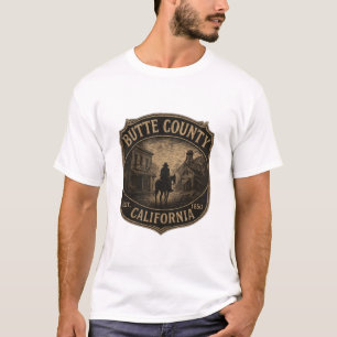 Butte Landkreis Kalifornien - Vintages Goldrausch- T-Shirt