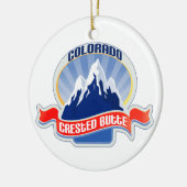 Butte mit Haube Colorado Keramikornament (Links)